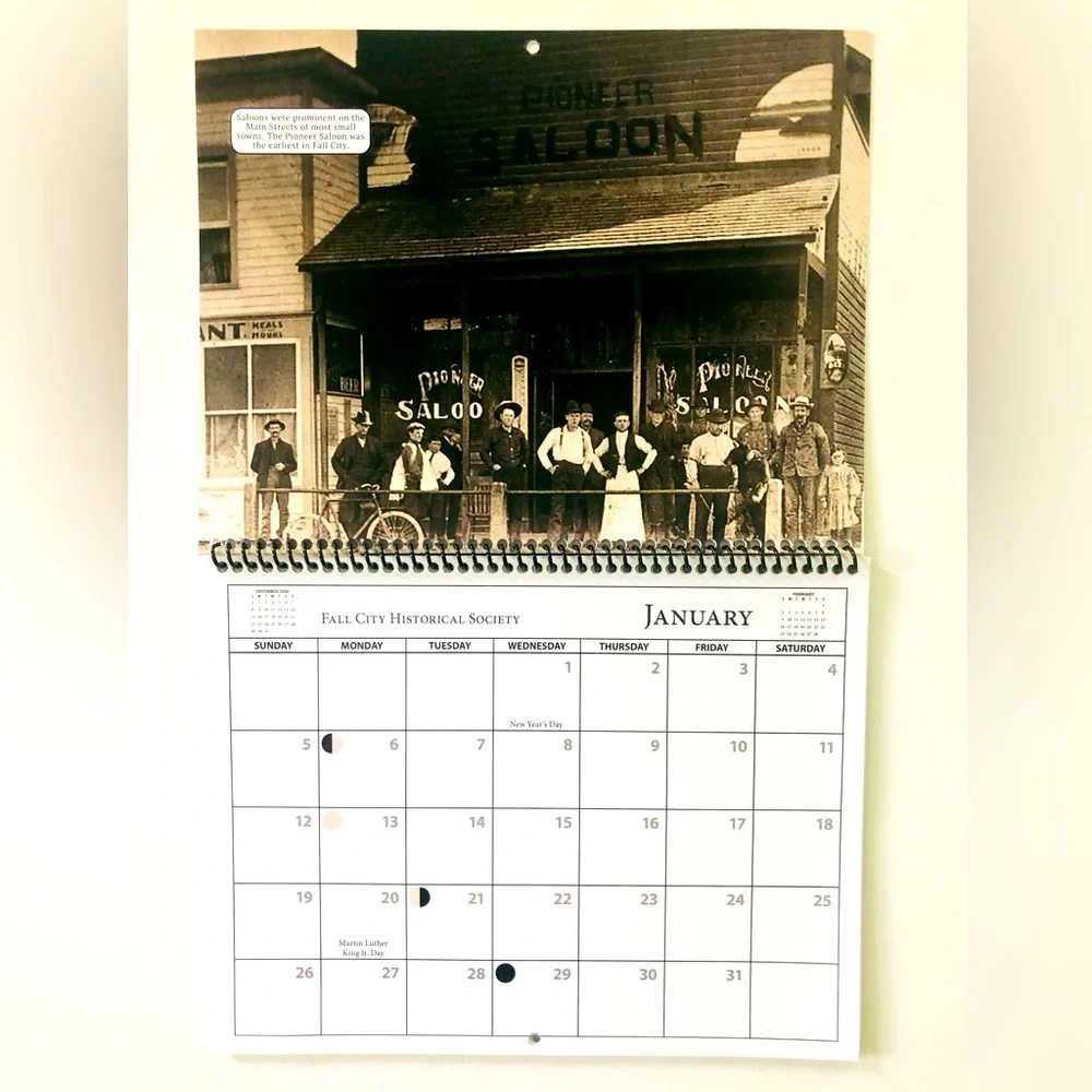 2025 Fall City Historical society Wall Calendar NEW Collectible Fall City, WA